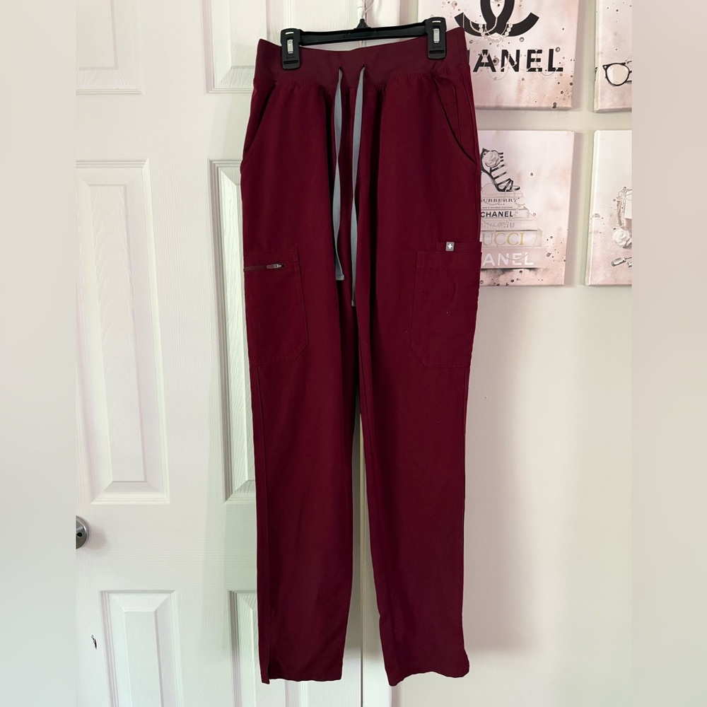 Figs Yola High Waisted Red Scrubs